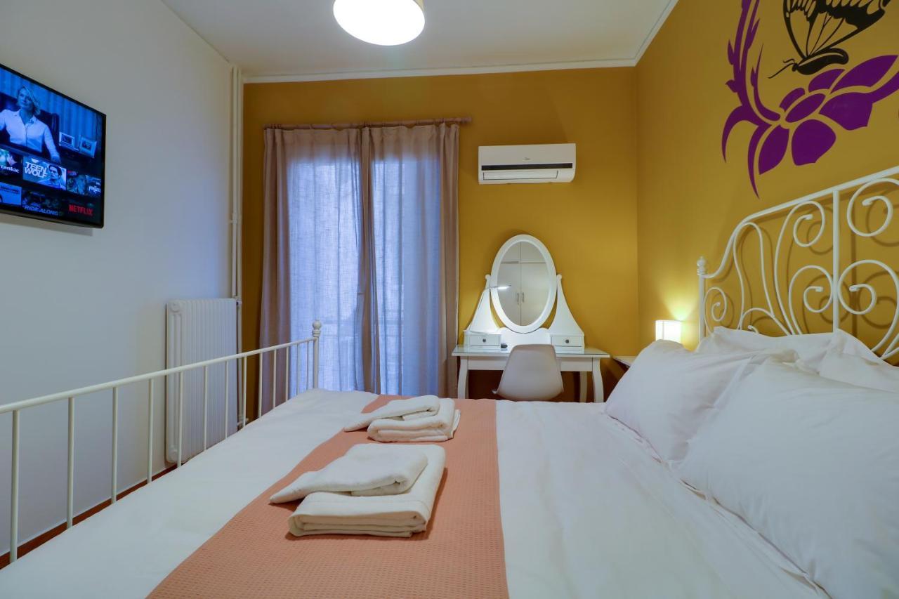 Spacious Central Flat☆3Min To Metro☆Ac|Netflix|Pc أثينا المظهر الخارجي الصورة